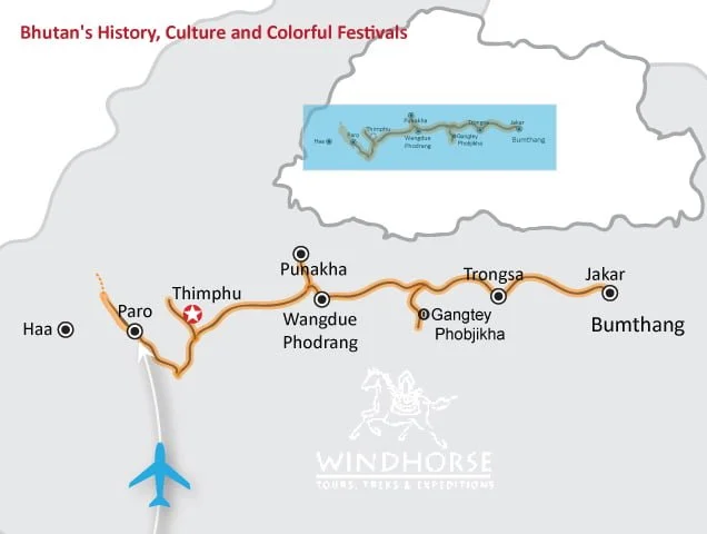 Bhutan Culture History & Colorful Festival Tour