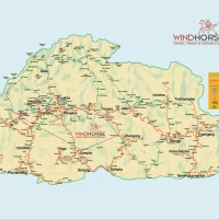 large touristmap Windhorse Tours