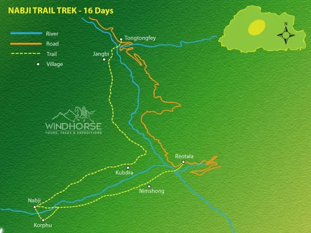Nabji Korphu Winter Trek in Bhutan