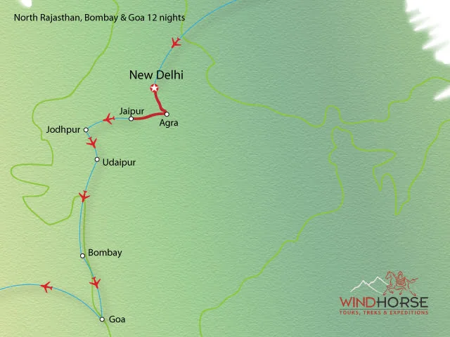 North Rajasthan, Mumbai & Goa Tour