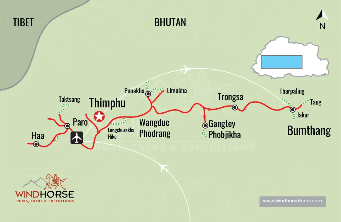Drukyul Walking Tour Bhutan